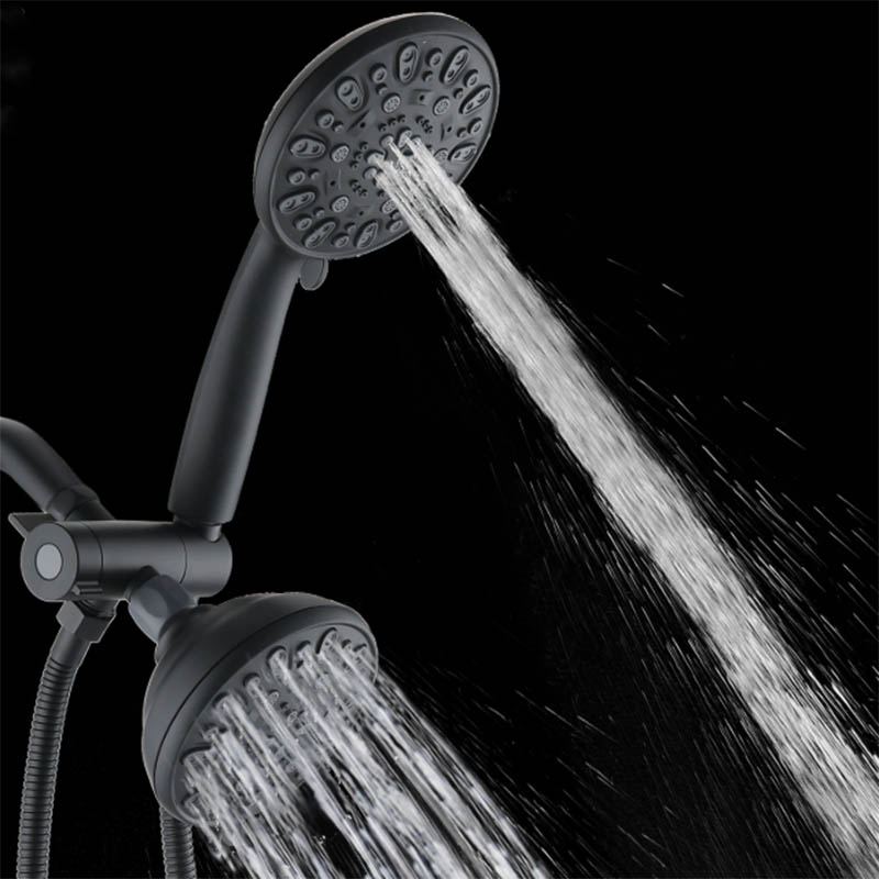 Premium 3-way Rainfall Shower Combo including 7-Setting Showerhead and Hand Shower Separately or Together.