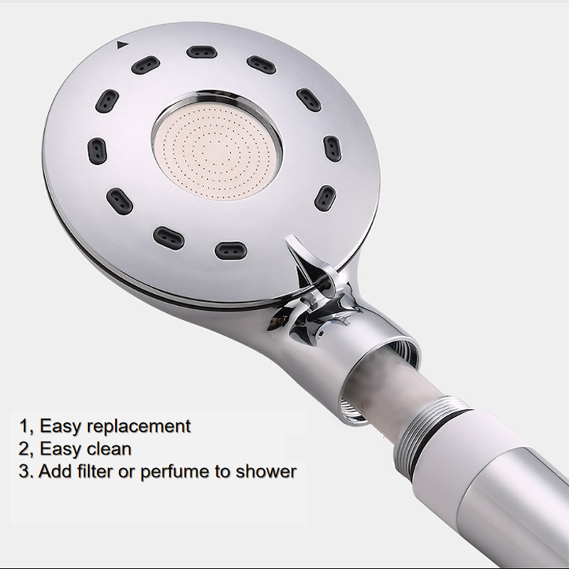 Detachable Easy Clean Hard Water Filter Shower Head