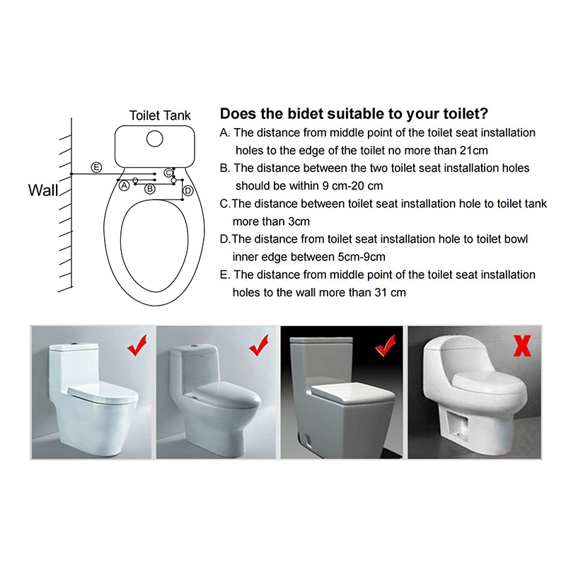 Ultra-Slim Bidet Attachment for Toilet and Bathroom